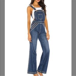 Free People Chasing Rainbows overalls size 6